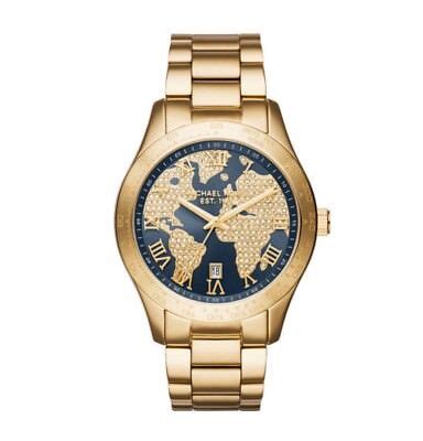 stainless steel michael kors world map watch|Stainless Steel Michael Kors Watches + FREE SHIPPING.